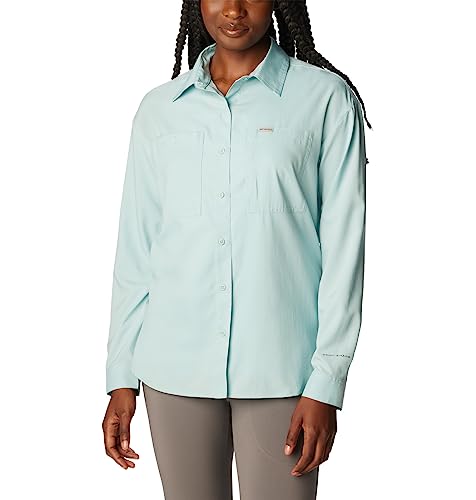 Columbia Silver Ridge Utility-Langarmshirt für Damen, Aqua Haze, Größe XL Columbia Silver Ridge Utility-Langarmshirt für Damen, Aqua Haze, Größe XL von Columbia