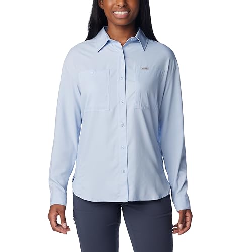 Columbia Silver Ridge Utility-Langarmshirt für Damen, Whisper, Größe XL von Columbia