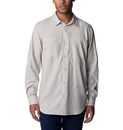 Columbia Silver Ridge Utility Lite Herren Langarmshirt, Dark Stone, Größe L von Columbia