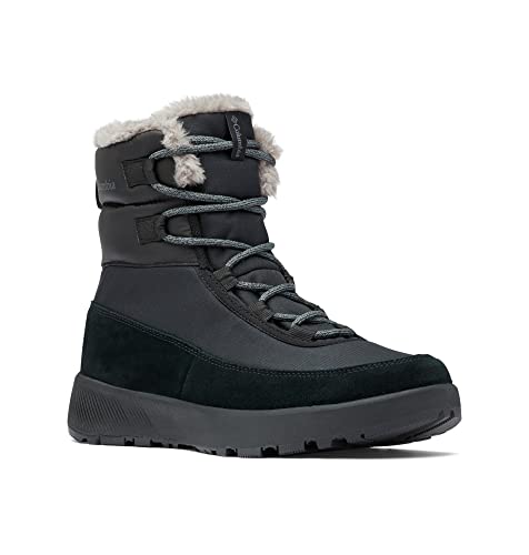 Columbia Slopeside Peak wasserdichte Schneestiefel für Damen, Schwarz (Black x Graphite), 37.5 EU von Columbia