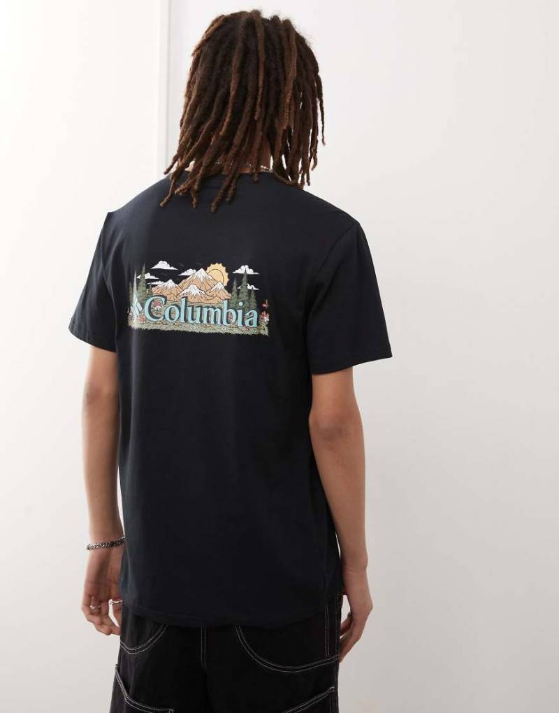 Columbia - Talbert Ridge - T-Shirt in Schwarz mit Print von Columbia