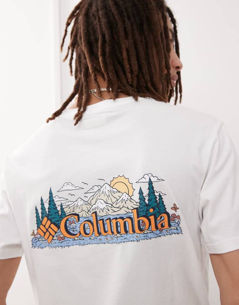 Columbia - Talbert Ridge - T-Shirt in Weiß mit Print von Columbia