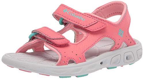 Columbia Childrens Techsun Vent Trekkingsandalen für Unisex Kinder, Rot (Wild Salmon x Dolphin), 25 EU von Columbia