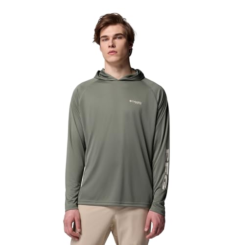 Columbia Terminal Tackkle-Kapuzenpullover für Herren, Cypress/Dark Stone Logo, Large von Columbia