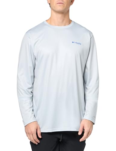 Columbia Terminal Tackle PFG Blackline Herren-Langarmshirt, Cool Grey/Blackline Tarpon, Größe XL von Columbia