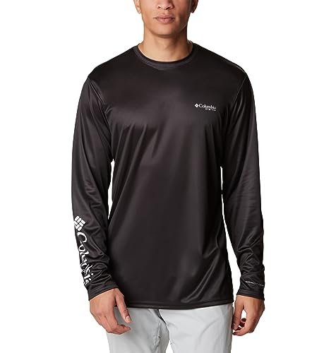Columbia Terminal Tackle PFG Statetriot Langarmshirt, Schwarz/Weiß, Größe L von Columbia