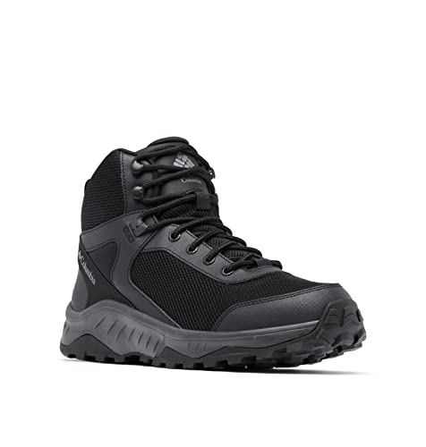 Columbia Trailstorm Ascend Mid WP wasserdichte Wanderstiefel für Herren, Schwarz (Black x Dark Grey), 42.5 EU von Columbia