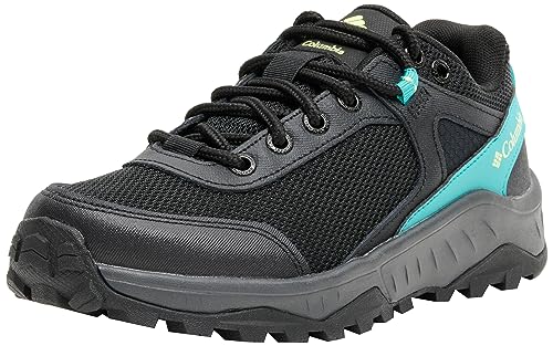 Columbia Trailstorm Ascend WP wasserdichte Wanderschuhe für Damen, Schwarz (Black x Bright Aqua), 36.5 EU von Columbia