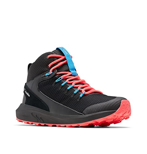 Columbia Trailstorm Mid Waterproof wasserdichte Trekking Und Wanderstiefel für Damen, Schwarz (Black x White), 40.5 EU von Columbia