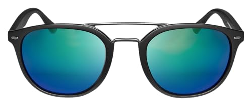 Columbia Unisex Adult Sunglasses C546SP FIRECAMP - Matte Black/Green Flash with Green Flash Mirror Lens von Columbia