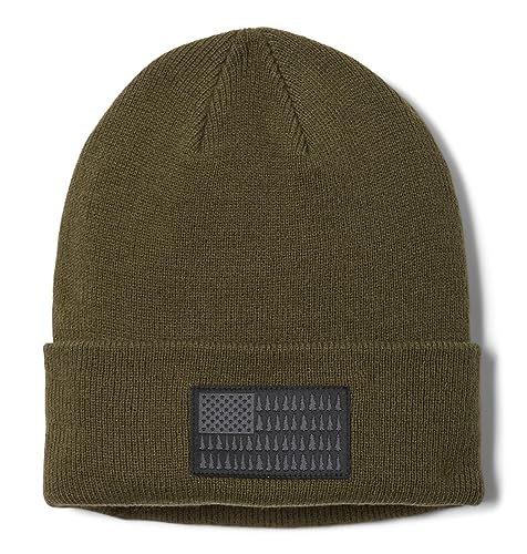 Columbia Unisex-Erwachsene Bündchen, Baumflagge Beanie Mütze, Steingrün, One Size von Columbia