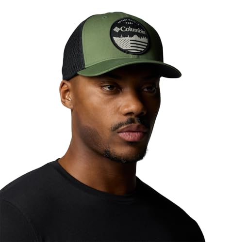 Columbia Unisex-Erwachsene Mesh Ball Cap Verschluss, Kantine/Schwarz/Fun with Flags, L-XL von Columbia