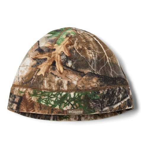 Columbia Unisex-Erwachsene PHG Bucktail Fleece Beanie Mütze, Realtree Edge/Blaze, Small-Medium von Columbia