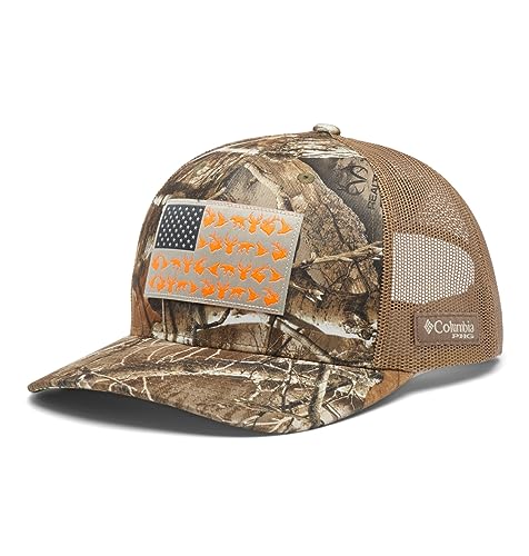 Columbia Unisex-Erwachsene PHG Game Flag Mesh Snap Back-High Cap, Sahara, Realtree Edge, One Size von Columbia