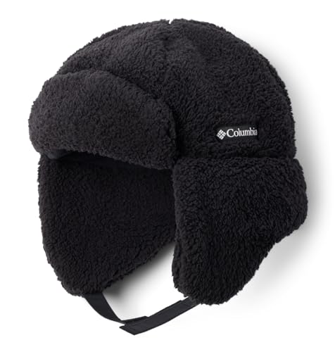 Columbia Unisex Kinder Rugged Ridge Sherpa Trapper Beanie Mütze, Schwarz, L-XL von Columbia
