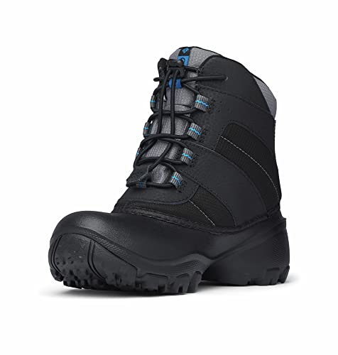 Columbia Rope Tow 3 Waterproof wasserdichte Winterstiefel für Kinder, Schwarz (Black x Dark Compass), 36 EU von Columbia