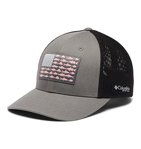 Columbia Unisex PFG Fischflaggen-ballkappe aus Netzstoff Verschluss, Titan/Schwarz, L-XL von Columbia