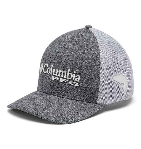 Columbia Unisex PFG Logo Mesh Snap Back Verschluss, Grill Heather/Cool Grey, Einheitsgröße von Columbia