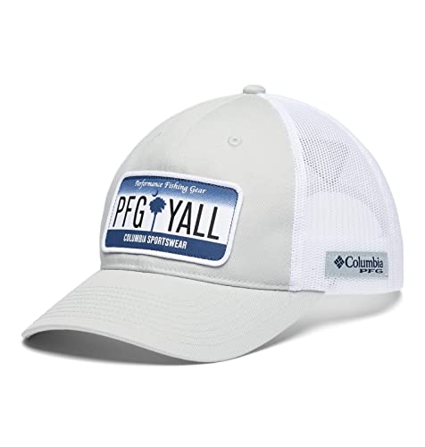 Columbia Unisex PFG Trucker Patch Snap Back Cap, Cool Grey/SC Nummernschild, Einheitsgröße von Columbia