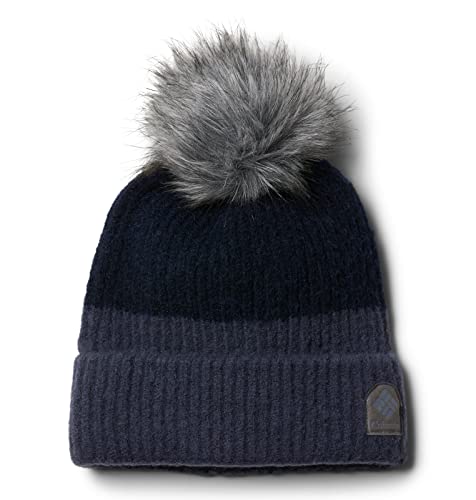 Columbia Unisex Winter Blur Pom Beanie, Nachtaktiv/Dunkel Nachtaktiv, Einheitsgröße von Columbia