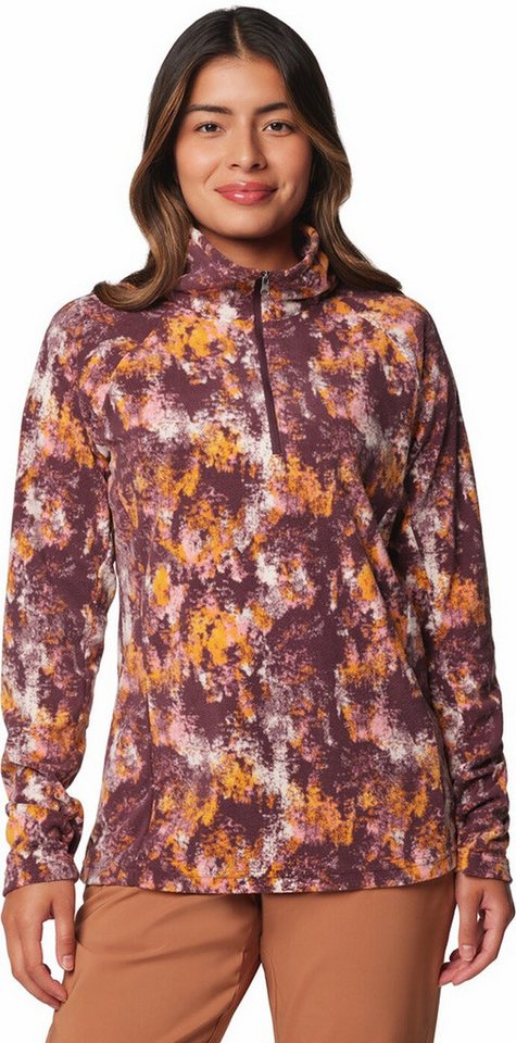 Columbia Wollpullover Glacial IV Print 1/2 Zip Blossom Pink, Sunburst Print von Columbia