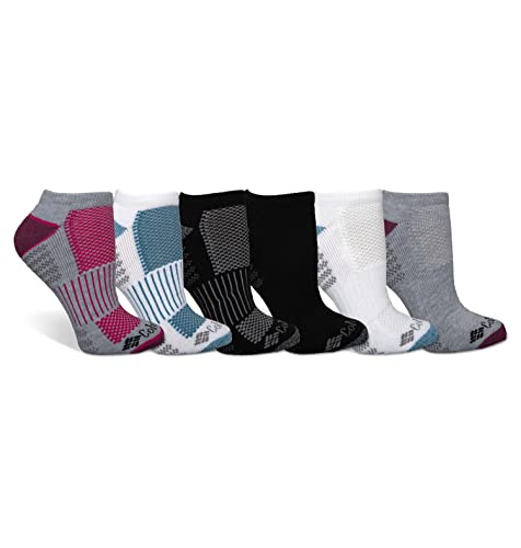 Columbia Women's Athletic No Show Socks 6 Pair, Assorted, Women's 4-10 Shoe von Columbia