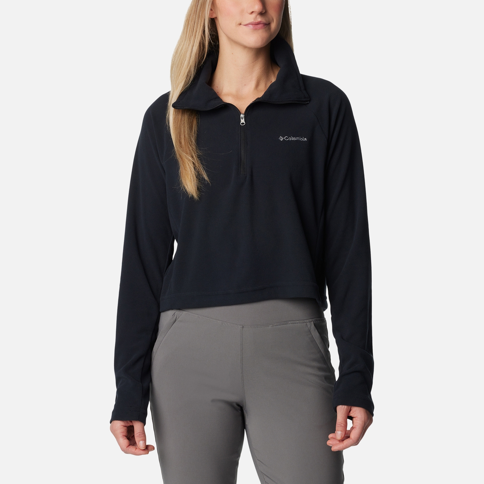 Columbia Women's Glacial™ Cropped II Fleece - Black - L von Columbia