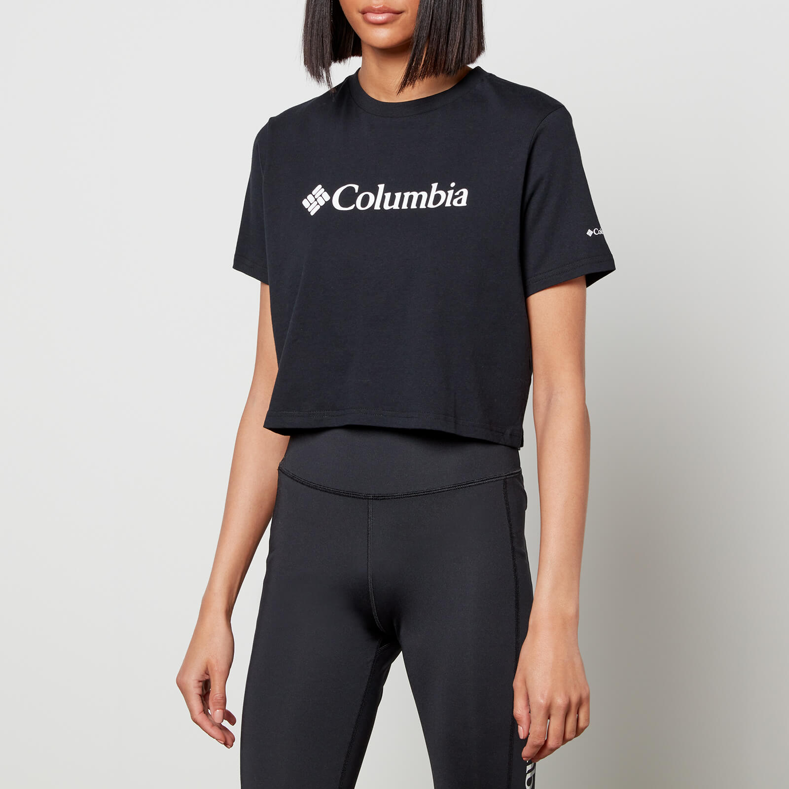 Columbia Women's North Cascades Cropped T-Shirt - Black - L von Columbia