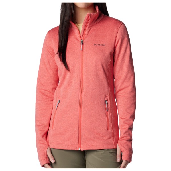 Columbia - Women's Park View Grid Fleece Full Zip - Fleecejacke Gr L rot von Columbia