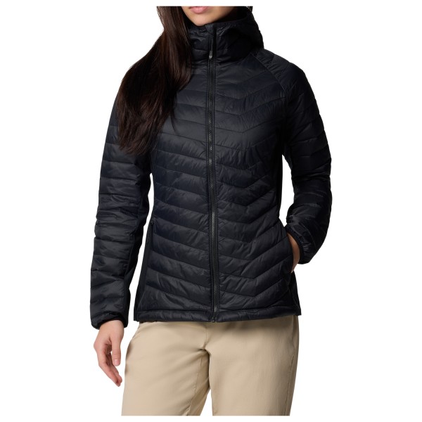 Columbia - Women's Powder Pass II Hybrid Hooded Jacket - Kunstfaserjacke Gr S schwarz von Columbia