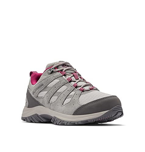 Columbia Women's Redmond III Waterproof Hiking Shoe, Titanium Titanium/Red Onion, 9 Wide von Columbia