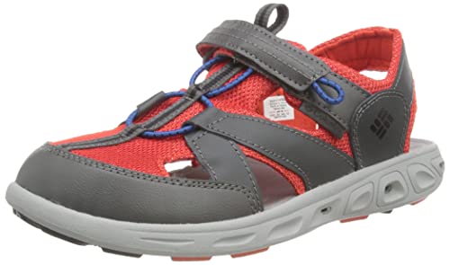 Columbia Youth Techsun Wave Trekkingsandalen für Unisex Kinder, Grau (Dark Grey x Spicy), 36 EU von Columbia