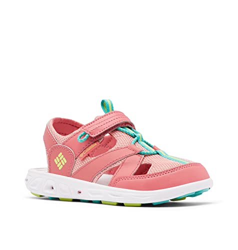 Columbia Youth Techsun Wave Trekkingsandalen für Unisex Kinder, Rot (Wild Salmon x Voltage), 34 EU von Columbia