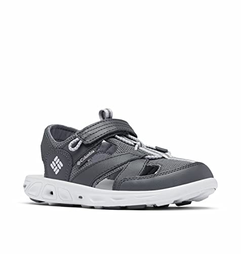 Columbia Youth Techsun Wave Trekkingsandalen für Unisex Kinder, Schwarz (Shark x Grey Ice), 38 EU von Columbia