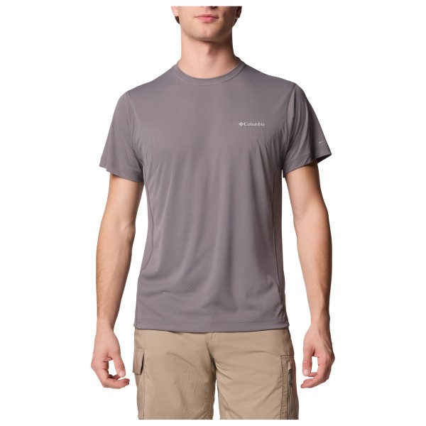 Columbia - Zero Rules Light S/S Crew - Funktionsshirt Gr L grau von Columbia