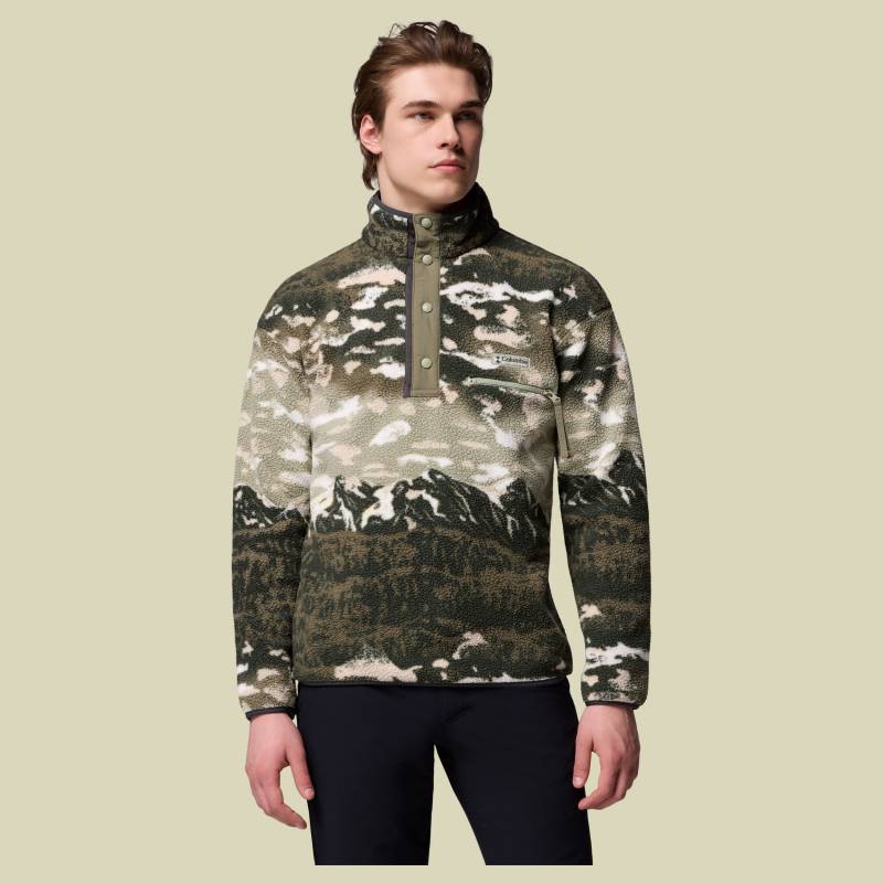 Helvetia II Printed Half Snap Fleece Men XL mehrfarbig dunkelbraun - Farbe safari sisters von Columbia