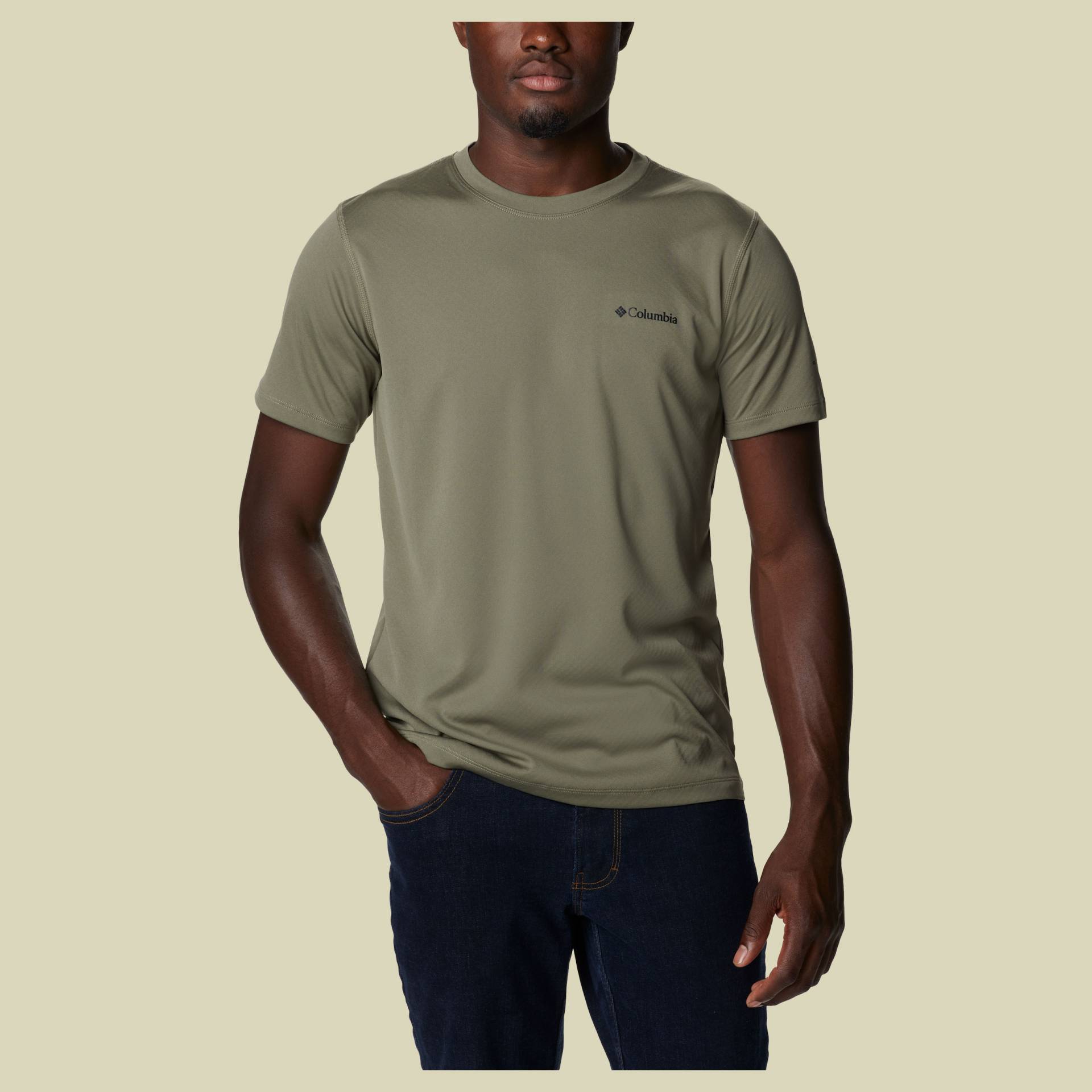 Zero Rules Short Sleeve Shirt Men Größe M Farbe stone green von Columbia