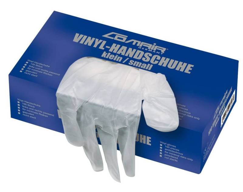 Comair Germany Einweghandschuhe Vinyl Handschuhe gepudert Größe L 100 Stk Comair Germany Einweghandschuhe Vinyl Handschuhe gepudert Größe L 100 Stk von Comair Germany