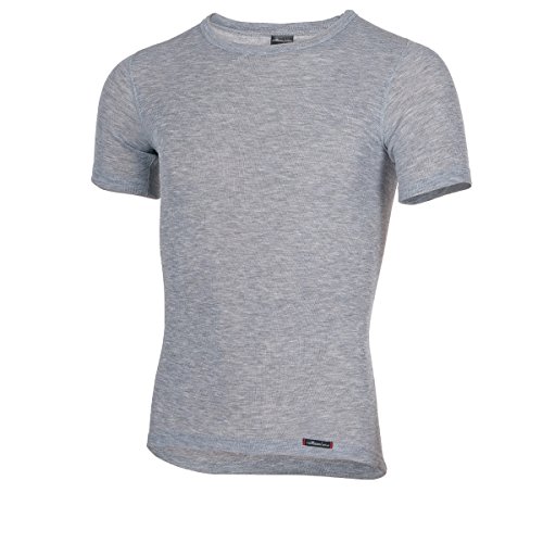 Comazo Funktionsshirt warm extra Kurzarm mit optimaler Wärmespeicherung und antibakteriell (hy-Performance®) (XL, Grau-Melange) von Comazo