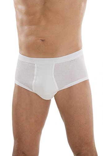 Comazo Herren platin Slip Doppelripp Größe 5 (M) von Comazo