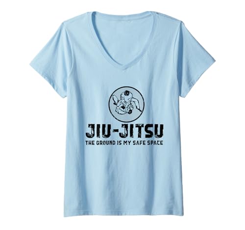 Damen BJJ Humor Brasilianischer Jiu Jitsu Lustiger Grappler T-Shirt mit V-Ausschnitt von Combat Society
