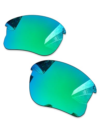 Combine8 Ploarized Ersatzgläser für Oakley Flak Jacket XLJ OO9009/Flak Jacket XLJ Asian Fit (AF) Sonnenbrille, Grün von Combine8