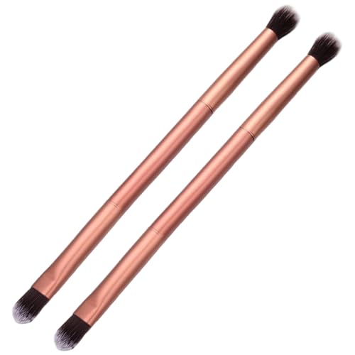 Eyeliner Smududy Pinsel, 2pcs Doppelköpfe Lidschattenschmuck Pinsel, Mischlinge Make -up für Concealer Augenbrauen Eyeliner von Comebachome