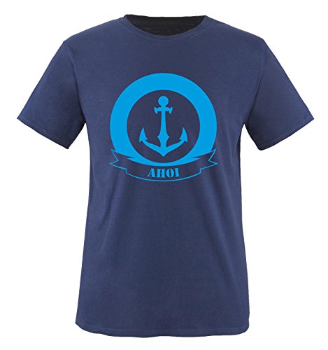 AHOI Anker - Kinder T-Shirt - Navy/Blau Gr. 152-164 von Comedy Shirts
