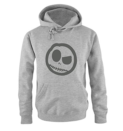 Comedy Shirts BÖSER Smily - Comic - Herren Hoodie - Grau/Grau Gr. L von Comedy Shirts