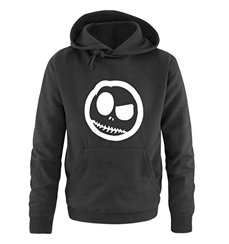 Comedy Shirts BÖSER Smily - Comic - Herren Hoodie - Schwarz/Weiss Gr. XXL von Comedy Shirts