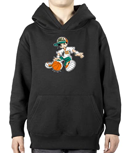 Comedy Shirts - Basketball Kid - Jungen Hoodie - Schwarz Gr. 164 von Comedy Shirts