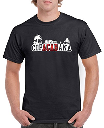 Comedy Shirts - Copacabana Palmen - Herren T-Shirt - Schwarz/Weiss-Rot Gr. 3XL von Comedy Shirts