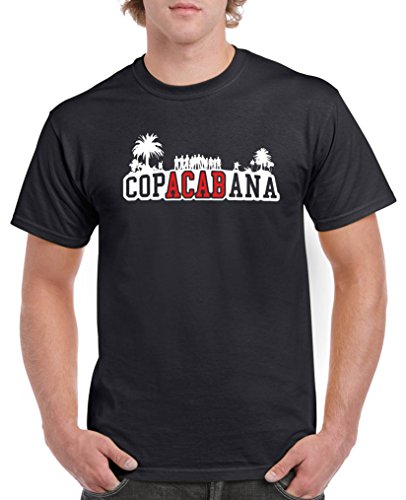 Comedy Shirts - Copacabana Palmen - Herren T-Shirt - Schwarz/Weiss-Rot Gr. 5XL von Comedy Shirts