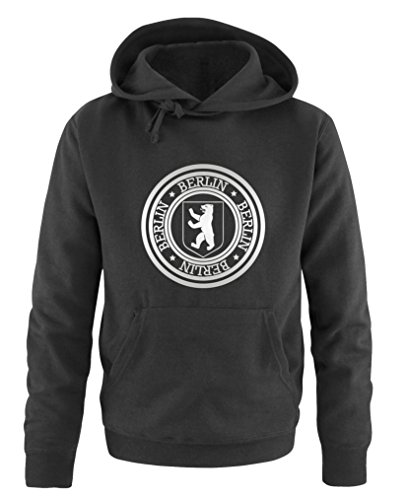 Comedy Shirts DER BASS MUSS Ficken - Herren Hoodie - Schwarz/Silber Gr. M von Comedy Shirts